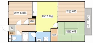 サラナフラットの物件間取画像